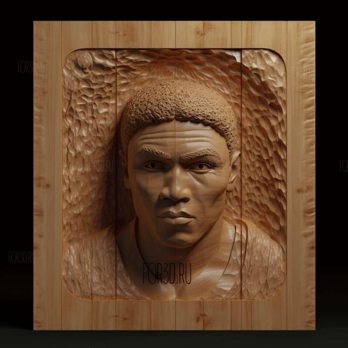 Muhammad Ali 1 stl model for CNC